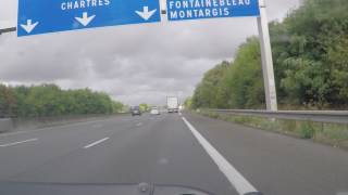 France by Autoroute  Orleans  A10 A19 Junction for Metz [upl. by Stout176]