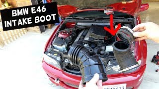 BMW E46 INTAKE BOOT REPLACEMENT REMOVAL 323i 325i 328i 330i [upl. by Gnaw352]