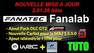 FANATEC Fanalab  TUTO Nouvelle MAJ 20126 bêta [upl. by Artekal]