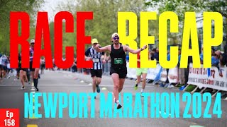 Newport Marathon 2024 Race Recap  Getting An 11 Minute PB 💪🏻 [upl. by Manuel]