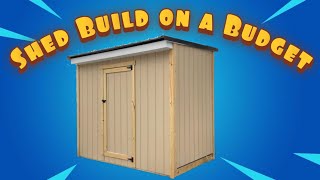 Storage Shed for Cheap  Start to Finish Build [upl. by Sexton]