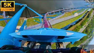 Mako POV 5K BampM Hyper Coaster Seaworld Orlando FL [upl. by Eeliab]