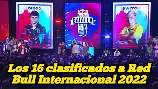 Los 16 Clasificados a Red Bull Batalla Internacional 2022 [upl. by Epilef90]