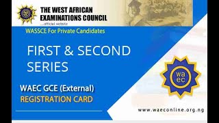 Register Now for WAEC GCE Second Series How to Register for West African Examination Council [upl. by Gnoc]