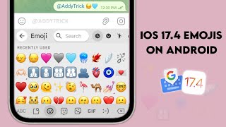 How To Get iOS 174 Emojis On Android  New iphone Emojis On Android 😍 [upl. by Oribella169]