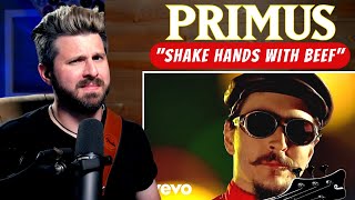 Bass Teacher REACTS to PRIMUS  quotShake Hands With Beefquot [upl. by Alhahs174]