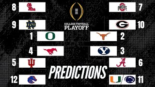 Week 12 College Football Playoff Predictions  Who Would You Put In Miami Or Penn State [upl. by Atteinotna]