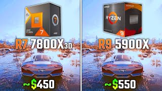 RYZEN 7 7800X3D vs RYZEN 9 5900X  Test in 6 Games [upl. by Nenerb638]