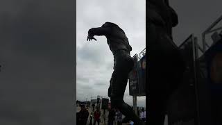 Johnny Unitas statue at Louisville football LampN Stadium Video from Sept 14 2017 [upl. by Puiia]