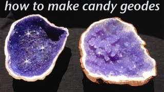 Rock Candy Edible Geode HOW TO cook that Rock Candy Recipe Ann Reardon [upl. by Aivek]