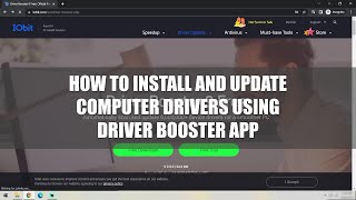 How to Install and Update Computer Drivers using Driver Booster App [upl. by Kushner211]