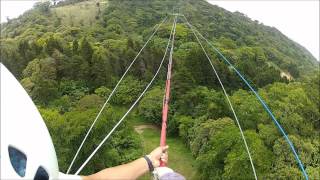 BEST Ziplines in COSTA RICA  Tarzan Swing  Monteverde Cloud Forest [upl. by Alemahs714]