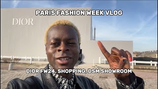 Paris Fashion Week Vlog Dior FW24 Resee Doverstreetmarket Showroom Shopping und mehr [upl. by Ubald117]