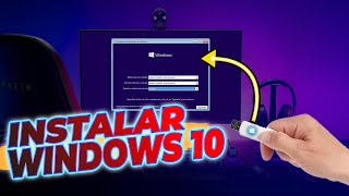 Como Instalar WINDOWS 10 paso a paso ¡TUTORIAL Desde USB [upl. by Alarick214]