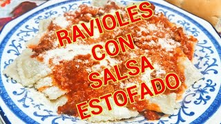 Ravioles con salsa de estofado [upl. by Finah]