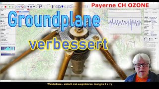 Groundplane Antenne 400  430 MHz verbessert ► Eigenbau ► DIY ► Wettersonden RS41 Tracker Videos [upl. by Einnok]