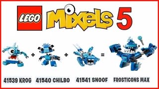 LEGO MIXELS SERIES 5 FROSTICONS MAX 41539 KROG41540 CHILBO41541 SNOOF Лего Миксели 5 ФРОСТИКОНМАКС [upl. by Haliek528]