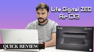 Life Digital ZED Air CX3 Laptop Quick Review [upl. by Neyuh]