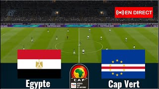 match Cap Vert vs Egypte en direct Coupe dAfrique des Nations complet Simulation Gameplay PC [upl. by Vigen]