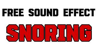 Snoring  Free Sound Effect [upl. by Mashe]