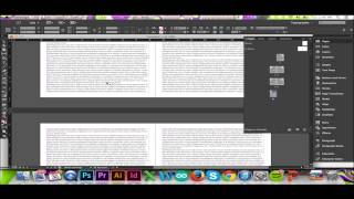 Over Set Text in InDesign CCCS6 Making a Book [upl. by Aneeroc]