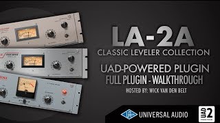 UAD  LA2A Leveler Plugin Collection explained Full Walkthrough [upl. by Aneev]