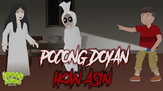 Ikan Asin Dimakan Pocong  Kartun Horor Lucu  Irpan dan Irma [upl. by Aihsilef]