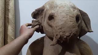 MAKING OF GANESH MURTI WITH CLAY [upl. by Matthias]