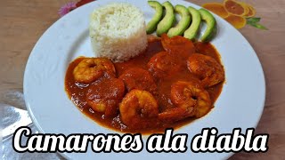 RECETA DE CAMARONES ALA DIABLA  CON CHILE CHIPOTLE [upl. by Nohtan306]