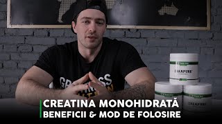 Creatină Monohidrată CreaPure®  Rol beneficii și mod de administrare [upl. by Eivlys]