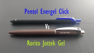 Pentel Energel Click Vs Rorito Jottek Gel  v36 [upl. by Janeczka]