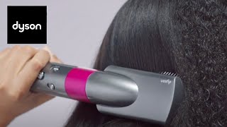 Tutorial Smooth and straighten your hair with the Dyson Airwrap™ styler [upl. by Jacobsohn591]