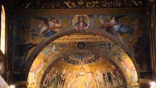 Basilica di Santa Maria in Trastevere Rome Italy MOV04213MPG [upl. by Aronaele502]