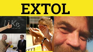 🔵 Extol  Extolled Meaning  Extol Examples  Extol Defined  GRE 3500 Vocabulary [upl. by Nelon]