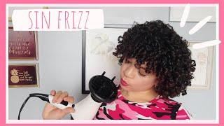 CÓMO usar el DIFUSOR para secar el CABELLO RIZADO sin provocar FRIZZ 😍😊🎀 [upl. by Nolly298]