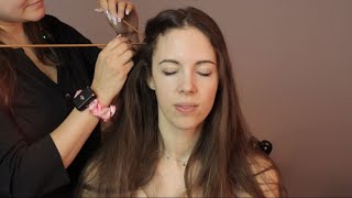 ASMR Relaxing Real Person Scalp Check For Sleep FT RapunzelASMR [upl. by Bertle828]