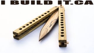 Making This REAL Wooden Butterfly Knife [upl. by Snell874]