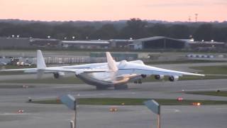 RARE Antonov 225 Mriya Takeoff at Minneapolis [upl. by Humo]