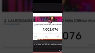 J lalrosanga record a Siam leh ta1 million view Mizo music video kai rang ber [upl. by Yrram142]