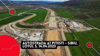 Autostrada A1 Pitesti  Sibiu Lot 5 Bascov  Valea Brazilor  14042023 autostrada a1 lot5 [upl. by Hnamik]