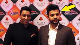 Cricketer Suresh Raina At Bally Casino [upl. by Nyberg]