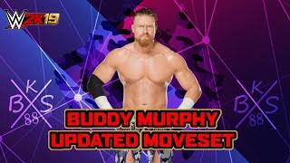 WWE 2K19 Buddy Murphy Updated Moveset [upl. by Dong887]