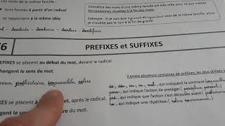 Leçon V6 quotLes préfixes et suffixesquot CE2 [upl. by Ajak]