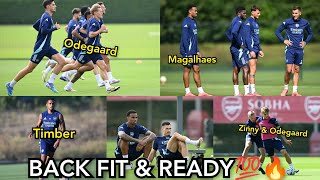 ✅ THEY ARE BACK FIT amp READY 💯🔥 Odegaard Magalhaes Timber All AVAILABLE to face Newcastle [upl. by Anyotal]