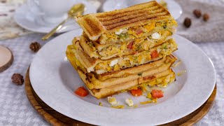 How to Make a Simple Toasted Bread Sandwich  EASY amp DELICIOUS  ZEELICIOUS FOODS [upl. by Newmark457]