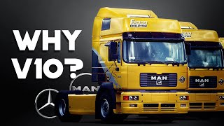 Why Mercedes Made TwinTurbo V10 Trucks [upl. by Inglis]