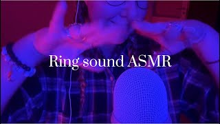 Fast Aggressive Ring Sound ASMR ring sounds hand sounds finger flutters no mouth sounds [upl. by Znieh]