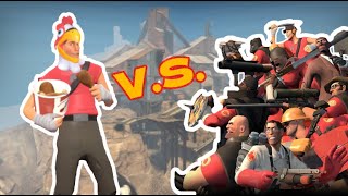 Chicken Scout vs TF2 [upl. by Ahsikahs]