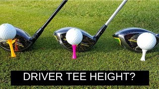 HIT YOUR DRIVER FURTHER USING CORRECT TEE HEIGHT [upl. by Meter]