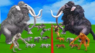 10 Prehistoric Mammals vs WhiteAlbino Mammals Itself vs White Mammoth vs Woolly Mammoth Animal Epic [upl. by Rhyner72]